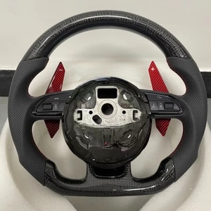 Volante de Fibra de Carbono de Alta Calidad con Cuero Perforado para Audi A3 A4 A5 <span class=keywords><strong>A6</strong></span> A7 Q3 Q5 Q7 RS4 RS5 - Product Image 4