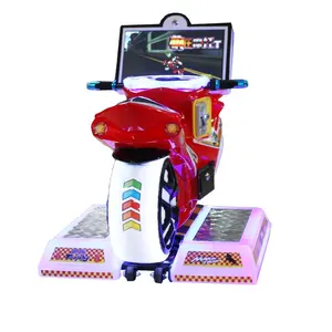 جودة عالية تعمل بقطع النقود المعدنية محاكاة ألعاب الممرات 42 بوصة عدة دورة موتور لعبة سباق آلة دراجة نارية لمركز اللعبة