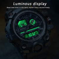Reloj Digital SANDA 3133 para Parejas Adolescentes, Correa Transparente, Resistente al Agua, Multifuncional, Luminoso, con Alarma, Unisex, para Estudiantes