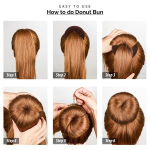 Vente directe usine – Nouveauté : Chignon portable en nylon multi-tailles pour femme, pour un chignon bouffant et élégant - Product Image 4