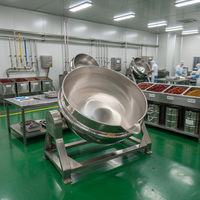 Marmite semi-automatique pour huile de piment avec système de chauffage électrique et à gaz pour la cuisson commerciale d'huile de piment