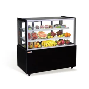 Factory Direct Selling Display Cabinet Temperature Controller Cake Chiller Double Door Fridge