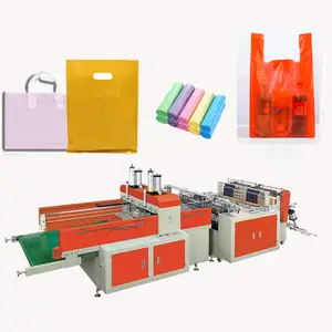 Fully Automatic 8 Fold Folding Flat Plastic Garbage Bag Making Machine