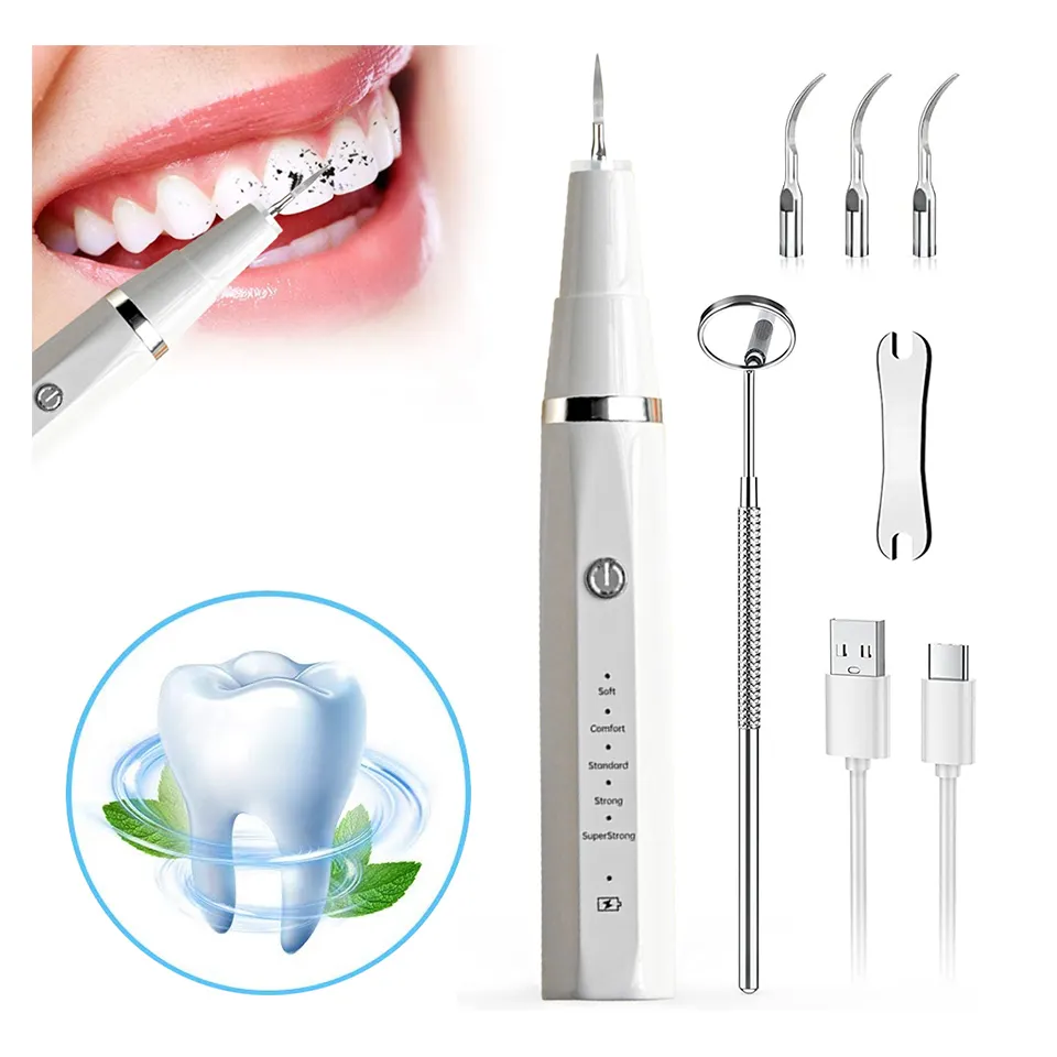 Ducha ultrasónica removedor de piedras dentales limpiador de dientes eléctrico USB limpiador de sarro Blanqueamiento Dental Cuidado Bucal