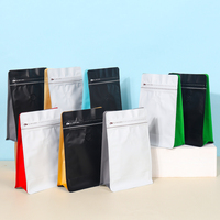 Sacs à café à fond carré en plastique de qualité alimentaire, personnalisés en usine, colorés, avec fermeture éclair, impression par gravure, pour chewing-gum