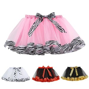 0-15 Năm Bán Buôn Trẻ Em Vải Tuyn Lớp Cô Gái Động Vật Tutu Váy Kid Girl Mini Váy Với Leopard <span class=keywords><strong>Zebra</strong></span> Tiger Ribbon - Product Image 2