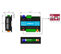 Module IO industriel Milesgo IOM0042, contrôleur numérique analogique I/O à distance pour l'automatisation PLC et les systèmes IoT