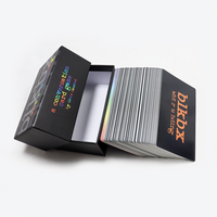 Jeu de cartes de conversation pour fête Service d'impression personnalisé jeu de cartes de question amusant personnalisé jouant avec couvercle et boîte de Base