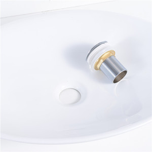 P-01 drain escamotable avec blanc couverture en céramique <span class=keywords><strong>pour</strong></span> salle de bain panier de crépine d'évier bouchon de <span class=keywords><strong>bassin</strong></span> - Product Image 2