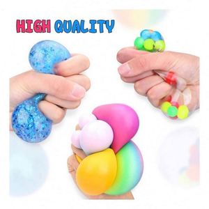Nouvelle conception, balle souple personnalisée de haute qualité en PVC/silicone pour jeu sensoriel, jouet anti-anxiété pour bureau, couleur personnalisée - Product Image 3