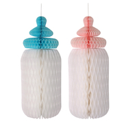 Décoration en papier nid d'abeille durable EASTTERN en forme de bouteille 30CM pour Anniversaire de bébé, Halloween, Pâques, Diwali, Ramadan, Nouvel An, Remise de diplôme