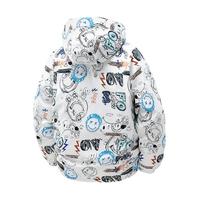 Blousons matelassés à capuche pour hommes grandes tailles, imprimés graffiti intégral, chauds, imperméables, décontractés, style dessin animé, personnalisables, pour l'hiver, Fabricant