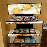 VETO Raf Kenarı Ekranı Ultra Geniş LCD Bar Reklam Ekranı IPS Özelleştirilmiş Boyut Süpermarket Perakende Dijital Tabela için