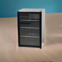 Réfrigérateur de comptoir vitré ONRUN SC130 130L, capacité 82 bouteilles, 3 étagères, classe énergétique CE