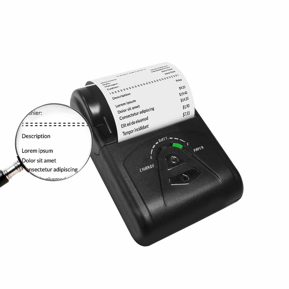 ポータブルサーマルプリンター ZCS103 高速Bluetoothペアリング USB