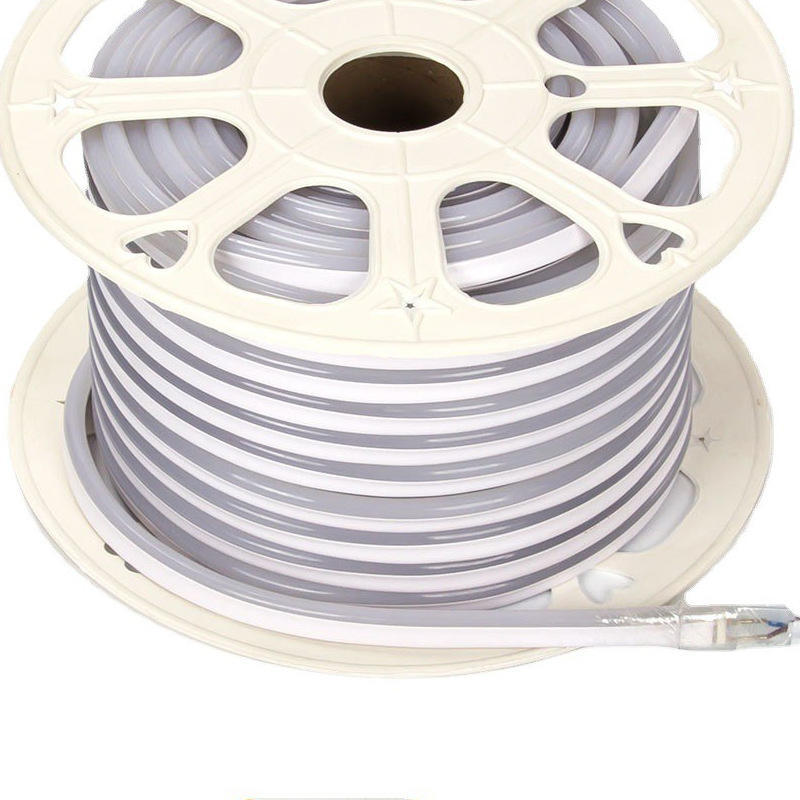 Factory 110V 220V Silicone Flexible Cob Neon Led Strip Ip67 Waterproof Outdoor Neon Tube Rope 120LEDs/m Ultra Long Run 100m Roll · image 2