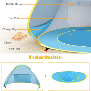 <span class=keywords><strong>Tente</strong></span> de piscine <span class=keywords><strong>pour</strong></span> bébé Pop-Up portable avec <span class=keywords><strong>mini</strong></span> piscine Protection UV Pare-soleil <span class=keywords><strong>pour</strong></span> bébé <span class=keywords><strong>pour</strong></span> plage en polyester durable - Product Image 3