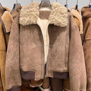 Classico Cappotto Corto da Donna in Vera <span class=keywords><strong>Pelliccia</strong></span>, Giacca da Donna in Vera <span class=keywords><strong>Pelliccia</strong></span> di Lana, Cappotto da Donna in Lana - Product Image 5