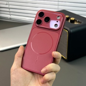 Nouvelle coque de téléphone magnétique mate AG pour iPhone 17 13 14 15 16 Pro Max avec cadre de protection d'objectif, dissipation thermique et antichoc - Product Image 6