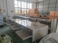 Horno transportador de Pizza de 12/18/26/32 pulgadas, equipo de panadería comercial, cinta transportadora eléctrica/de Gas, horno de Pizza para restaurante con CE