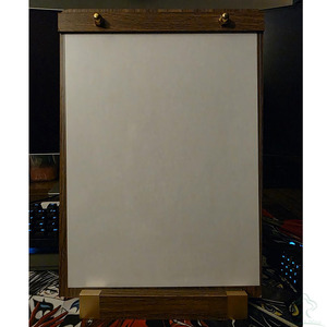 Holz- <span class=keywords><strong>und</strong></span> Acryl-Schildhalter für Tischaufsteller, Menü-Display-Ständer Vertikaler L-förmiger Tischaufsteller für Geschäfte, Cafés - Product Image 6