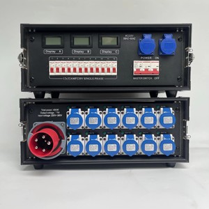 กล่องจ่ายไฟแบบพกพา 12 ช่อง 16A/32A กันน้ำ ปรับแต่งได้ สำหรับงานแต่งงาน งานเทศกาล งานแสดงบนเวที รุ่น ZY [Pro] - Product Image 1