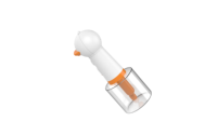 Distributeur de savon de douche pour chien automatique style canard mignon bouteille moussante électrique en plastique chargée pour le bain d'animaux domestiques