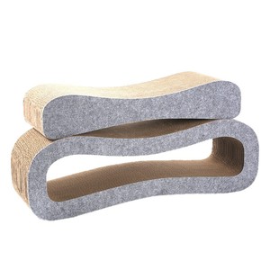 Rascador para Gatos Grande de Doble Cara, Diseño de Lujo en Cartón Corrugado, Juguete para Afilar Uñas en Forma de <span class=keywords><strong>8</strong></span>, Tabla de Rascar para Gatos - Product Image 1