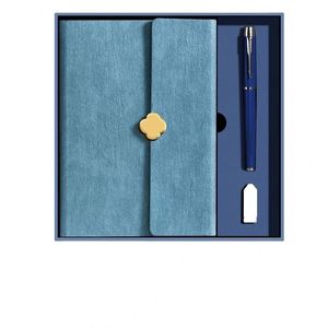 Wholesale Customized Business <b>Graduation</b> Favors A5 Journals Embossed Luxury Notebook with Pen Modern Personal Gift Set - Product Image 1