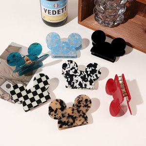 Venta caliente <span class=keywords><strong>Mickey</strong></span> <span class=keywords><strong>Mouse</strong></span> pelo garra clips acetato dibujos animados personalizado <span class=keywords><strong>Mickey</strong></span> garra clip para mujeres - Product Image 2