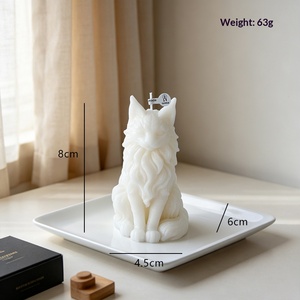 Bougie parfumée en cire de soja faite à la main, sculptée en 3D, représentant un chat Maine Coon, pour l'aromathérapie, décoration intérieure, cadeau de fête - Product Image 6