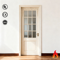 Puerta de Madera Sólida Insonorizada e Ignífuga de Estilo Moderno, Personalizable de Fábrica, para Dormitorio, Comedor, Hotel, Apartamentos, Uso en Exteriores de Villas
