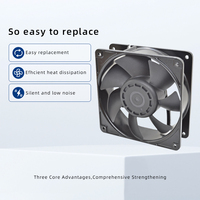DC 12/24V Axiallüfter 120X120X38mm Kugellager 70000 Stunden Lebensdauer Kunststoffblätter Luftkühlventilator OEM ODM CE ROHS