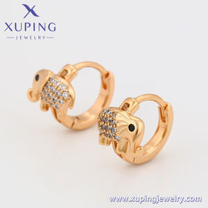 A00859624 مجوهرات xuping الحيوان شكل جمع لطيف و متعة الفيل الزركون 18k الذهب مطلي أقراط - Product Image 6