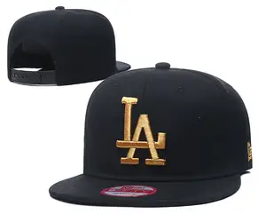 In Stock New 3d Embroidery Era Side Patch Fitted Cap Gorras Flat Brim American Fitted Hats For Team Fitted Snapback Caps