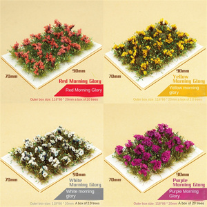 แบบจำลองทางทหารของพืชวัชพืชบนฉากค้อนสงครามภาคพื้นดินอาคารวัสดุ DIY สนามหญ้าเทียมสำหรับรถไฟรถไฟ - Product Image 4