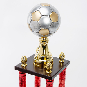 Coupe de trophée en plastique de haute qualité à 4 poteaux pour les <span class=keywords><strong>champions</strong></span> de <span class=keywords><strong>football</strong></span>, la <span class=keywords><strong>Ligue</strong></span> <span class=keywords><strong>des</strong></span> <span class=keywords><strong>Champions</strong></span> SZ24 - Product Image 2