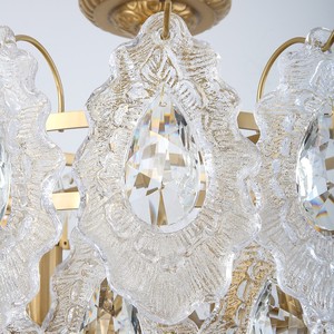 Copper Promotional Nordic Minimalist Modern Living Room Lamp Dining Room <b>Bedroom</b> Crystal Lamp Retro French Hall <b>ceiling</b> <b>light</b> - Product Image 3