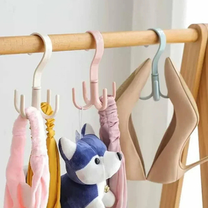 Crochets à 4 griffes en gros 360. Porte-manteaux multifonctionnels rotatifs pour manteaux, écharpes, sacs – Organisateur gain de place pour porte - Product Image 2