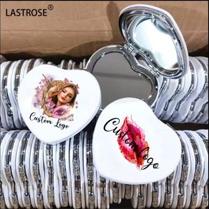 Wholesale Portable Double Sided <b>Mirror</b> Heart <b>Small</b> Mini PocketOEM Floding Makeup <b>Mirror</b> Cosmetic Compact Pocket <b>Mirror</b> for Woman - Product Image 1