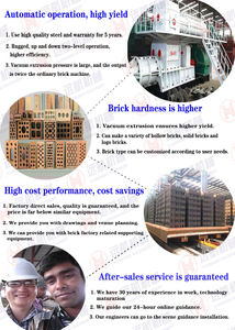 เครื่องอัดอิฐสูญญากาศเตาเผาดินเหนียวสีแดงสำหรับเผาอิฐอุโมงค์เตาเผาสำหรับทำอิฐดินเหนียวแบบอัตโนมัติเต็มรูปแบบ - Product Image 2