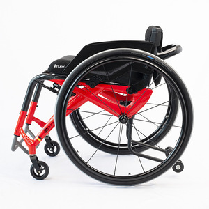 รถเข็นกีฬาโครงคาร์บอนไฟเบอร์ น้ำหนักเบา 7.5 กก. พนักพิงหลังแบบพับได้ ปรับมุมเอียงได้ รุ่น HL5903 คาร์บอนไฟเบอร์ C - Product Image 4