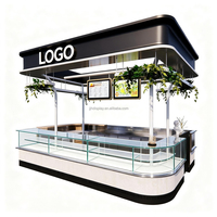Café moderne Design d'intérieur Vitrine en bois Magasin Bar Meubles Design Bubble Tea Café Comptoir Football Café Kiosque