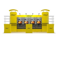 Nouveauté 2020 : Stand d'exposition modulaire Jeroshow en aluminium avec structure en tissu tendu, équipement pour salon professionnel 10x20 pieds