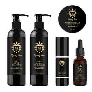 Produits de soins personnels Sérum <span class=keywords><strong>pour</strong></span> cheveux et <span class=keywords><strong>barbe</strong></span> 30 ml Vegan Herbal Hydratant Emballage personnalisé de <span class=keywords><strong>la</strong></span> bouteille Étiquette Boîte Essentiel <span class=keywords><strong>pour</strong></span> <span class=keywords><strong>barbe</strong></span> de gentleman - Product Image 1