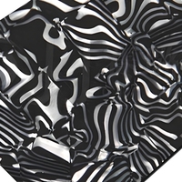 Feuille de cellulose imitation coquille blanche et noire Offre Spéciale, perles colorées, feuilles de décoration en plastique pour l'artisanat