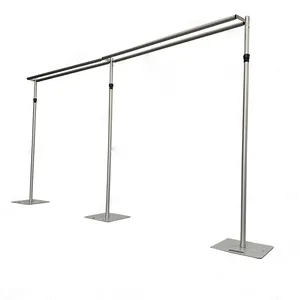 10x20ft đôi thanh ngang ống và treo lên Kit nhiệm vụ nặng nề có thể điều chỉnh Backdrop đứng đám cưới Backdrop Đảng trang trí sân khấu ống & treo lên - Product Image 1