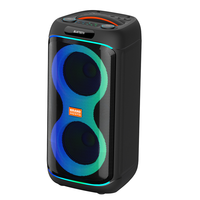 Altavoz de Karaoke Portátil con Sonido de Alta Calidad, Bocinas con Woofer de 2x6.5 Pulgadas, Torre de Audio Potente para Fiestas con 2 Micrófonos