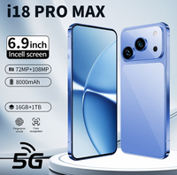 Smartphone OLED 7,3 pouces 2026 I 18 PRO MAX 5G Octa Core HD 120Hz Écran Android 15 LTE 16+1 To 108MP Anglais/Français/espagnol