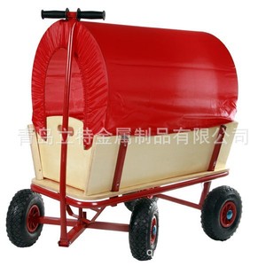 Qingdao Lit Metal Products Co., Ltd. Carretilla de Mano de Madera de Cuatro Ruedas Roja Desmontable TC1812M - Product Image 5